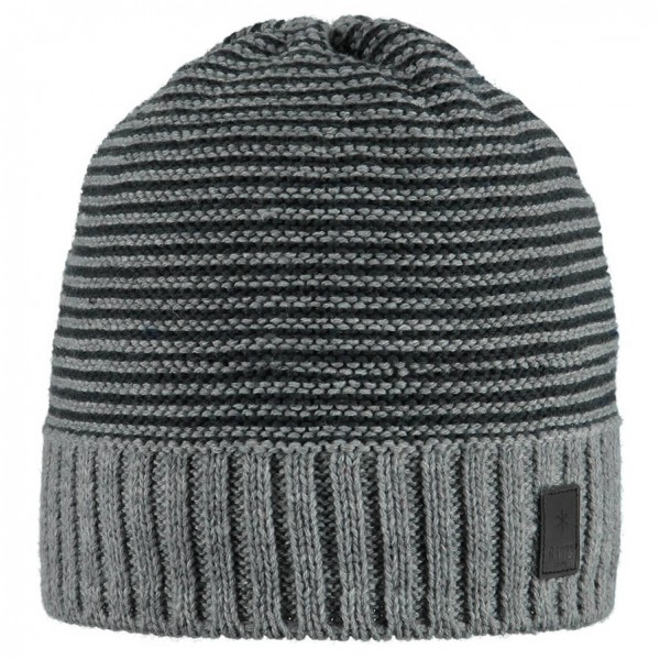 Image of Barts - David Beanie - Mütze Gr One Size blau;grau;schwarz;schwarz/grau