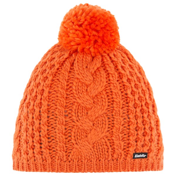 Image of Eisbär - Afra Pompon Mütze Gr One Size orange/rot