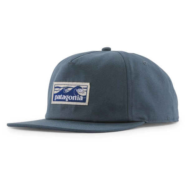 Patagonia Boardshort Label Funfarer Cap Pet Blauw