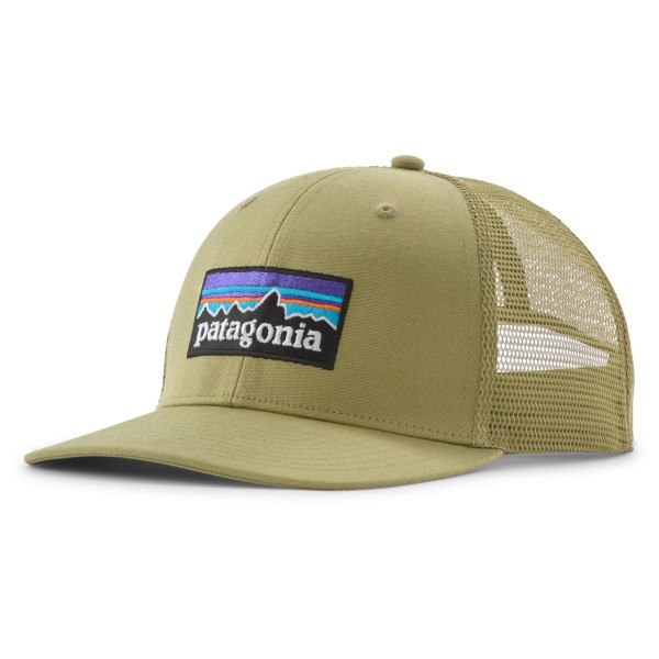 Patagonia P-6 Logo Trucker Hat Cap Alltag (Gr One Size |oliv)