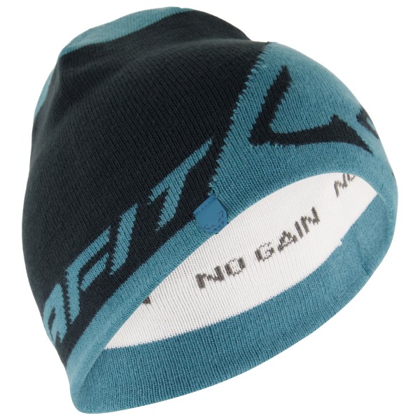 Image of Dynafit - Leopard Logo Beanie - Mütze Gr 58 cm grau/schwarz;rot;türkis;türkis/blau