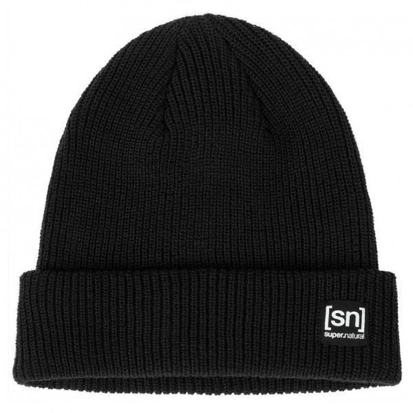 Image of super.natural - Merino Basic Beanie - Mütze Gr One Size schwarz
