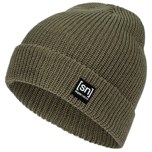 Image of super.natural - Merino Basic Beanie - Mütze Gr One Size oliv