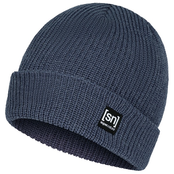 Image of super.natural - Merino Basic Beanie - Mütze Gr One Size blau