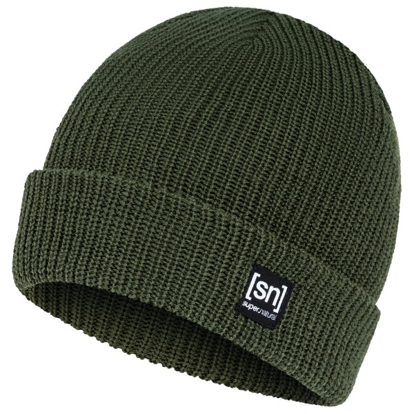 super.natural – Merino Basic Beanie – Muts maat , Olijfgroen