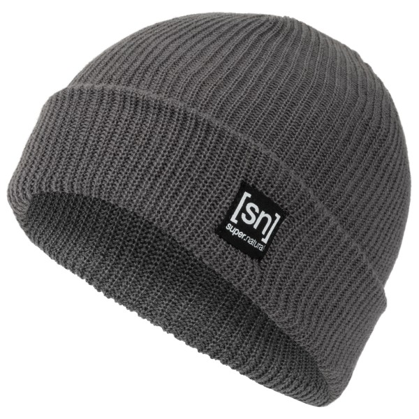 Image of super.natural - Merino Basic Beanie - Mütze Gr One Size grau