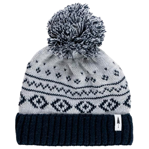 Image of NIKIN - Kid's Treeanie Folded Knitted Norwegian Pom Pom - Mütze Gr S grau;rosa/weiß bei Bergfreunde.ch - der Outdoor Shop