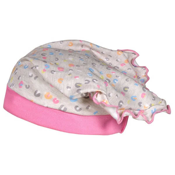 Image of maximo - Mini Girl's Kopftuch Rüsche - Mütze Gr 45;47;49;51 bunt;rosa/grau bei Bergfreunde.ch - der Outdoor Shop