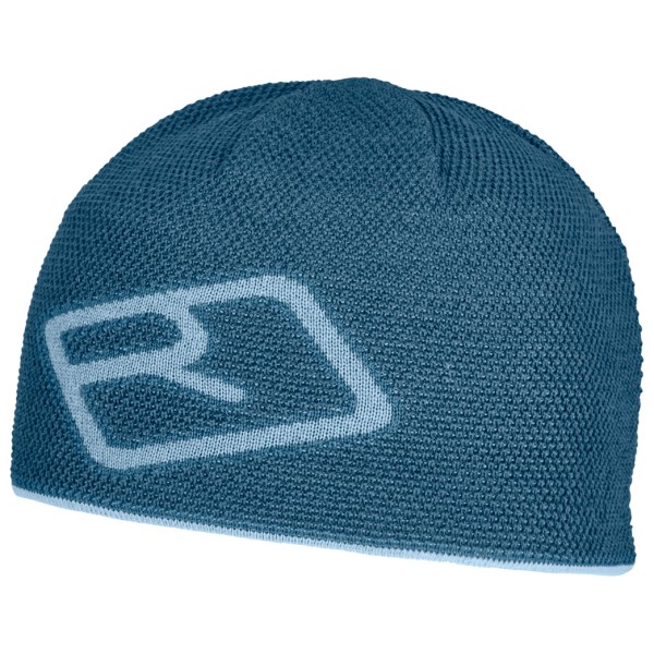Ortovox Merino Logo Knit Beanie Muts cm Blauw