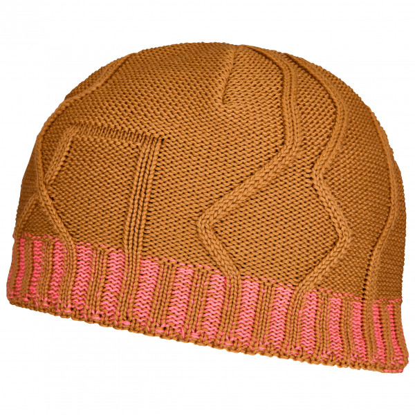 Image of Ortovox - Merino Tangram Knit Beanie - Mütze Gr 50-56 cm orange/braun