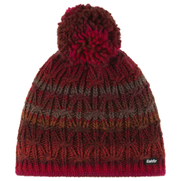 Image of Eisbär - Anka Pompon - Mütze Gr One Size rot