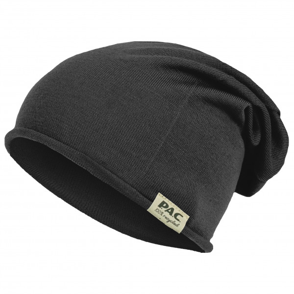 Image of P.A.C. - Nature Merin 100% Recycled Merino Beanie - Mütze Gr One Size schwarz/grau