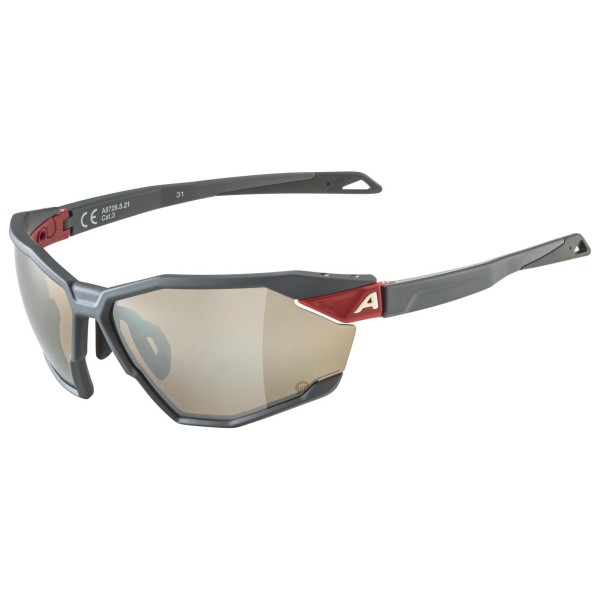 Alpina Twist Six Q Mirror S3 Fietsbril Grijs