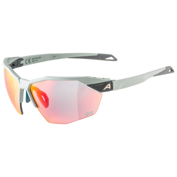 Fahrradbrille Alpina Twist Six HR QV Mirror S1-3 Fogstop (grau)