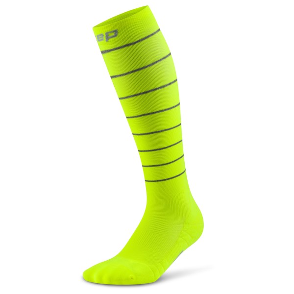 Kompressionssocken CEP Pro Run Reflective Tall 2.0 Herren (Gr IV |grün)