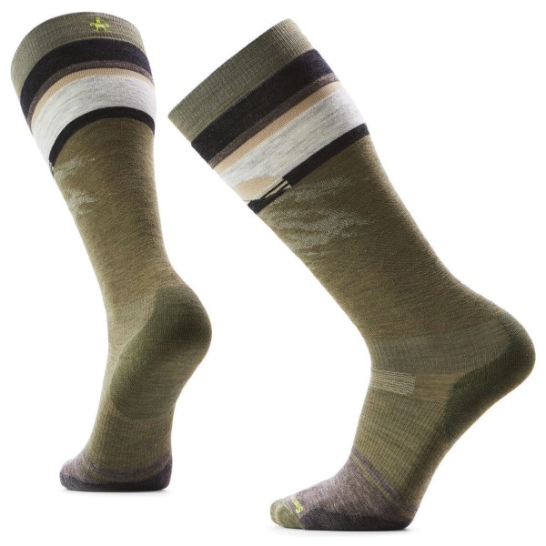 Smartwool - Snowboard Targeted Cushion Mountain Sunrise Socks - Skisocken Gr 42-45 oliv