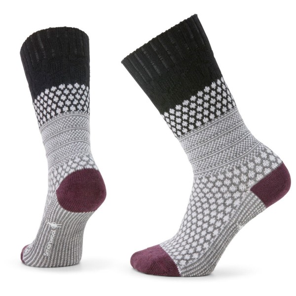 Smartwool Women’s Everyday Cozy Popcorn Cable Crew Socks Multifunctionele sokken Grijs