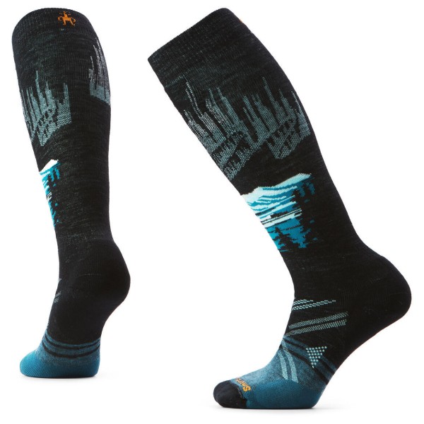 Smartwool - Women's Ski Full Cushion Alpine Auroras Stockings - Skisocken Gr 38-41 schwarz