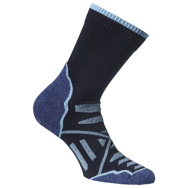 Alpacasocks&Co Hikinh Sport 2-Pack Wandersocken (Gr 45-48 |blau)