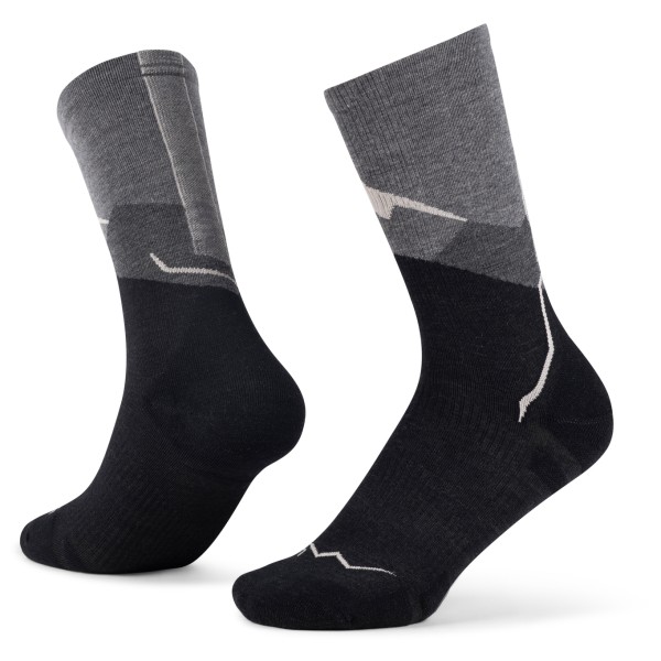 Buff Merino Lightweight Crew Sock LWC1 Merinosocken (Gr 36-38 |schwarz)