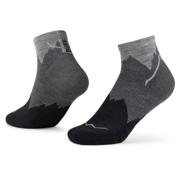 Buff Merino Lightweight Quarter Sock LWQ3 Merinosocken (Gr 36-38 |grau)