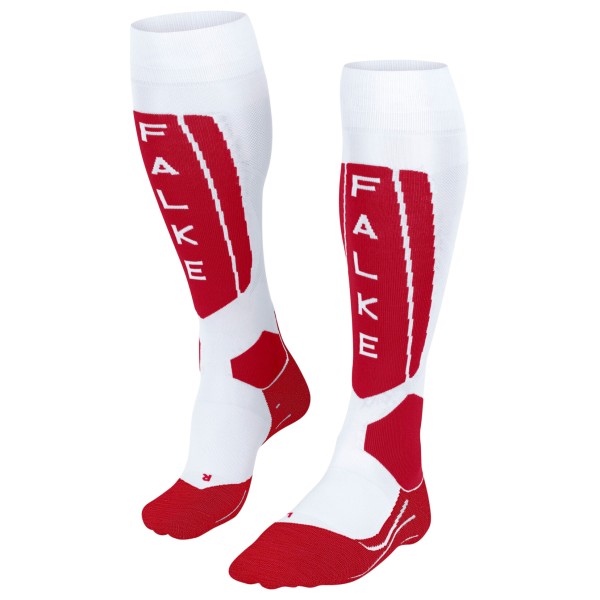 Falke - SK5 Expert - Skisocken Gr 42-43 weiß/rot