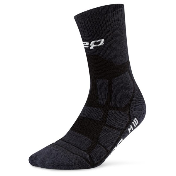 CEP Hiking Max Cushion Sock Mid Cut 20 Wandersocken Herren (Gr V |schwarz)