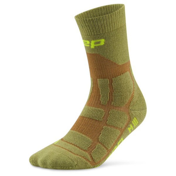 CEP – Hiking Max Cushion Sock Mid Cut 2.0 – Wandelsokken maat , Olijfgroen