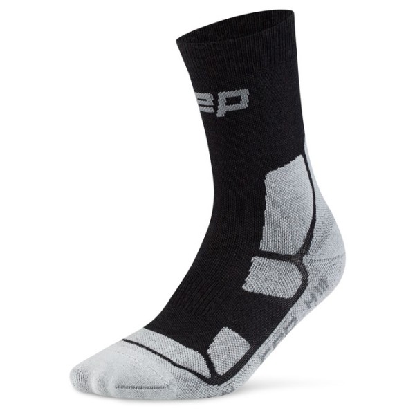 CEP Hiking Mid Cushion Sock Mid Cut Wandersocken Herren (Gr IV |schwarz/grau)