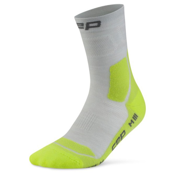 Wandersocken CEP Hiking Light Cushion Socks Mid Cut Damen (Gr IV |grau)