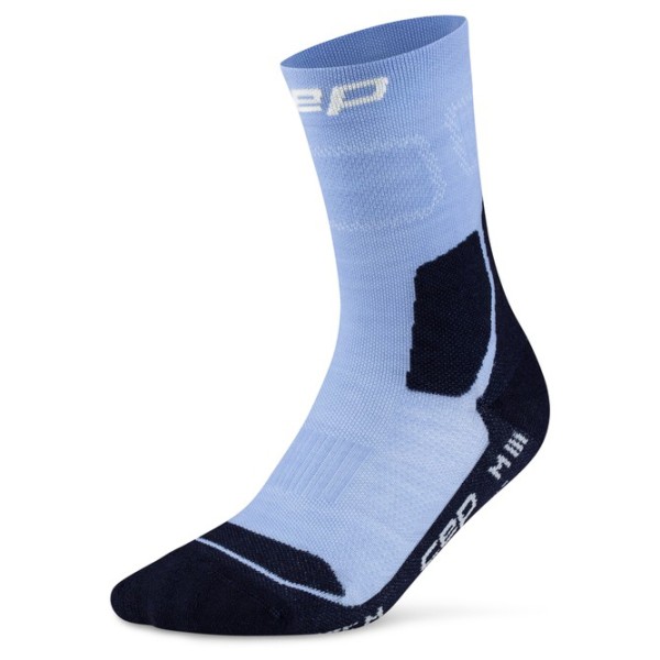 CEP Hiking Light Cushion Socks Mid Cut Wandersocken Damen Wandern (Gr II |blau)