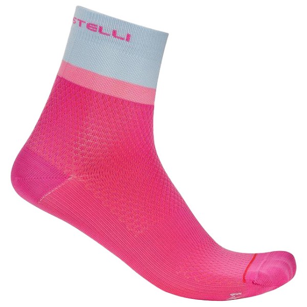 Castelli Tonal Logo 12 Sock Radsocken Damen Rennrad (Gr 35-38 |rosa)