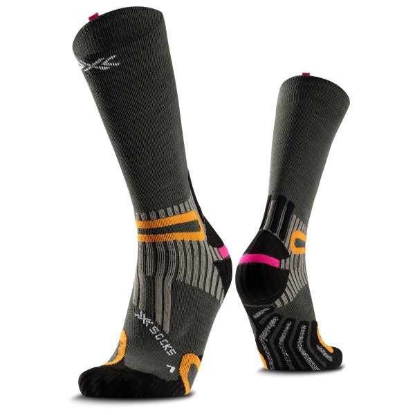 X-Socks Hike Anatomix Merino Crew Wandersocken (Gr 42-44 |schwarz)