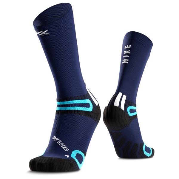 X-Socks Hike Discover Crew Wandersocken Wandern (Gr 39-41 |blau)