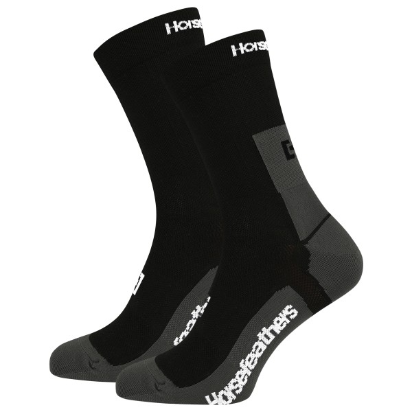 Horsefeathers Cadence Long Bike Socks Radsocken Herren (Gr 37-39 |schwarz)
