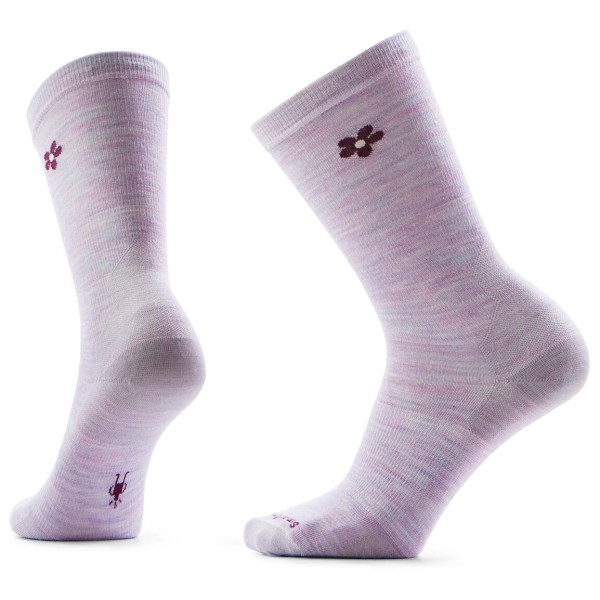 Multifunktionssocken Smartwool Everyday Groovy Bloom Crew Damen (Gr 42-45 |lila)