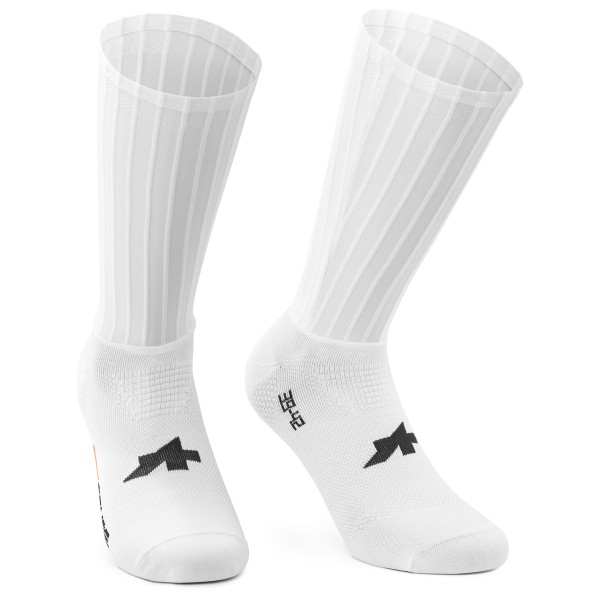 ASSOS - RSR Bolide Socks S11 - Radsocken 35-38 weiß/grau