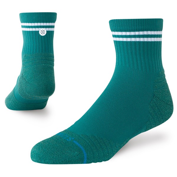 Stance – Lined Up Mid Quarter – Multifunctionele sokken maat , turkoois Turquoise