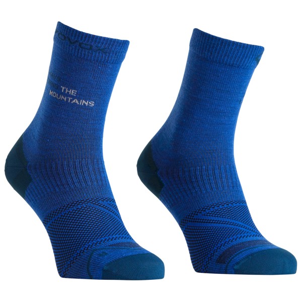 Ortovox Alpine Light Comp Mid Socks Wandersocken Herren (Gr 39-41 |blau)