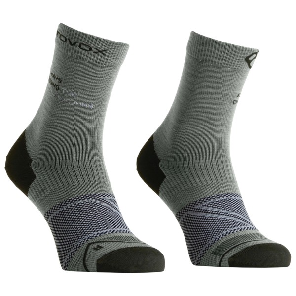 Ortovox Alpine Light Comp Mid Socks Wandersocken Men (Gr 45-47 |grau)