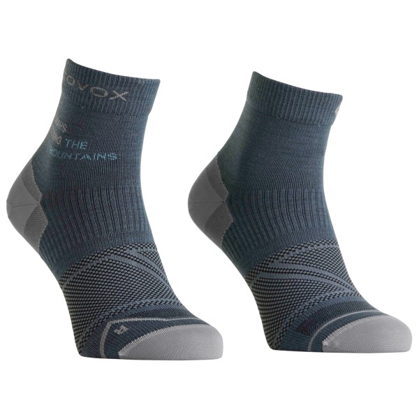 Ortovox Alpine Light Quarter Socks Wandersocken Damen (Gr 42-44 |blau)