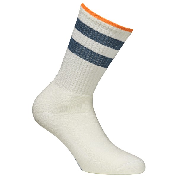Alpacasocks&Co Merino Casual Stripes Multifunktionssocken (Größe 45-48 |beige)