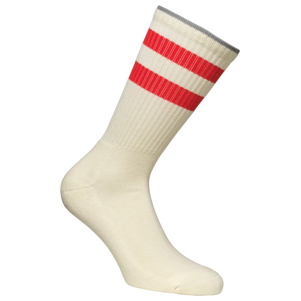 Alpacasocks&Co - Merino Casual Stripes - Multifunktionssocken 42-45 beige