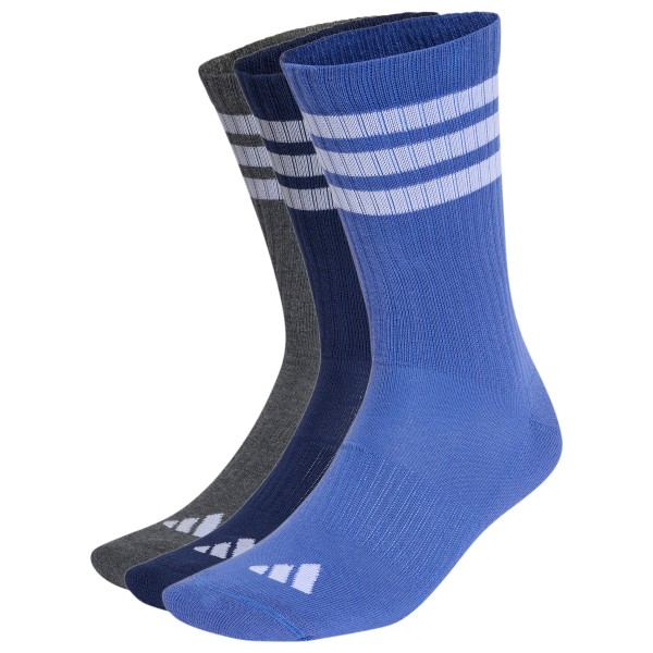 adidas 3-Stripes Essential Concept Crew 3-Pack Multifunctionele sokken Blauw