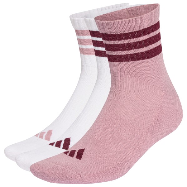adidas 3-Stripes Essential Concept Mid 3-Pack Multifunctionele sokken Roze