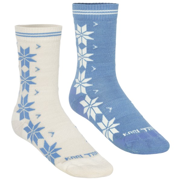 Kari Traa Women’s Vinst Sock 2 Pack Merinosokken Blauw