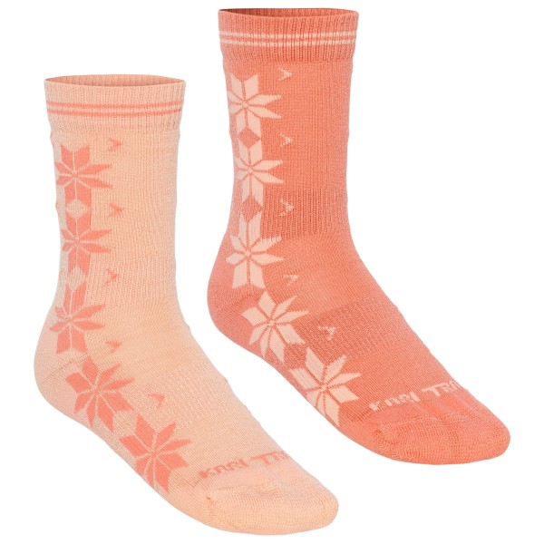 Kari Traa Women’s Vinst Sock 2 Pack Merinosokken Roze