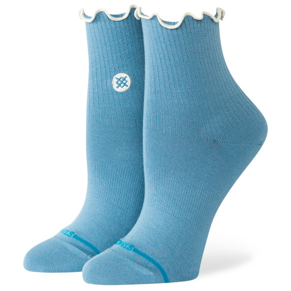 Stance Women’s Pop Ruffle Icon Quarter Multifunctionele sokken Blauw