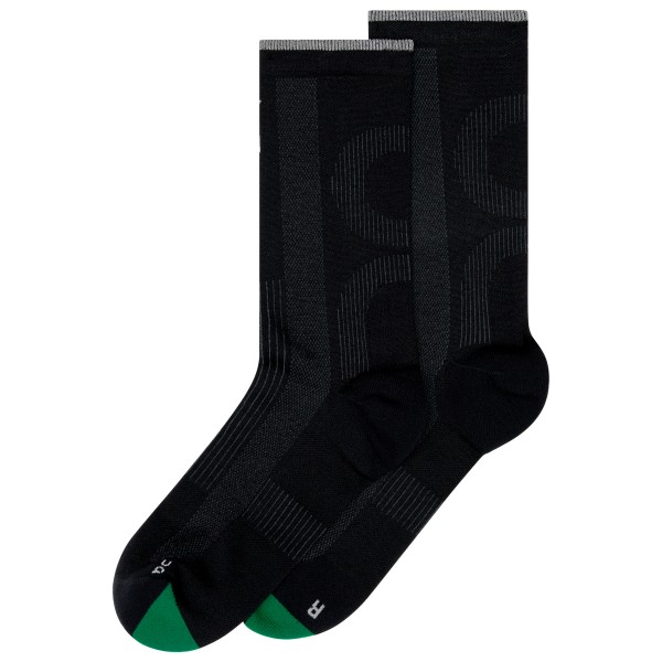 On Elite Run Sock High Hardloopsokken Zwart