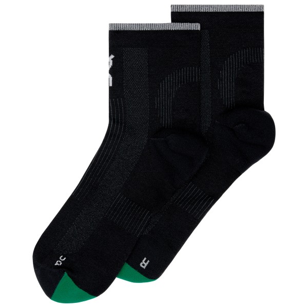 On Elite Run Sock Mid Hardloopsokken Zwart
